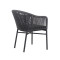 Outdoor Dinning Chair Wholesaler Restaurant Commercial Furniture Aluminum Rope Chair