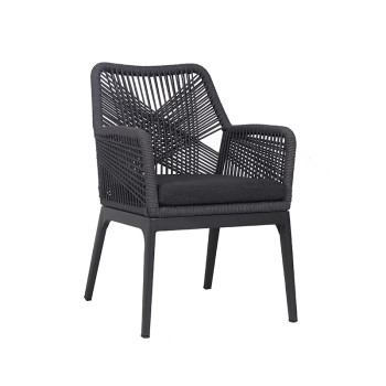 Commercial Leisure Dinning Rope Chair Manufacturer Terrace Outdoor Furniture Wholesaler