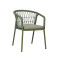 Exclusive Distributor Of Commercial Outdoor Furniture Aluminum Rope Dining Armchair for Restaurants