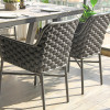 Wholesale Rope Weaving Chair Aluminum Frame Outdoor Chair Supplier Restaurant Outdoor Furniture