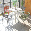 Wholesale Metal Outdoor Furniture for Restaurants and Coffee Shops Rope Chair And Metal Table