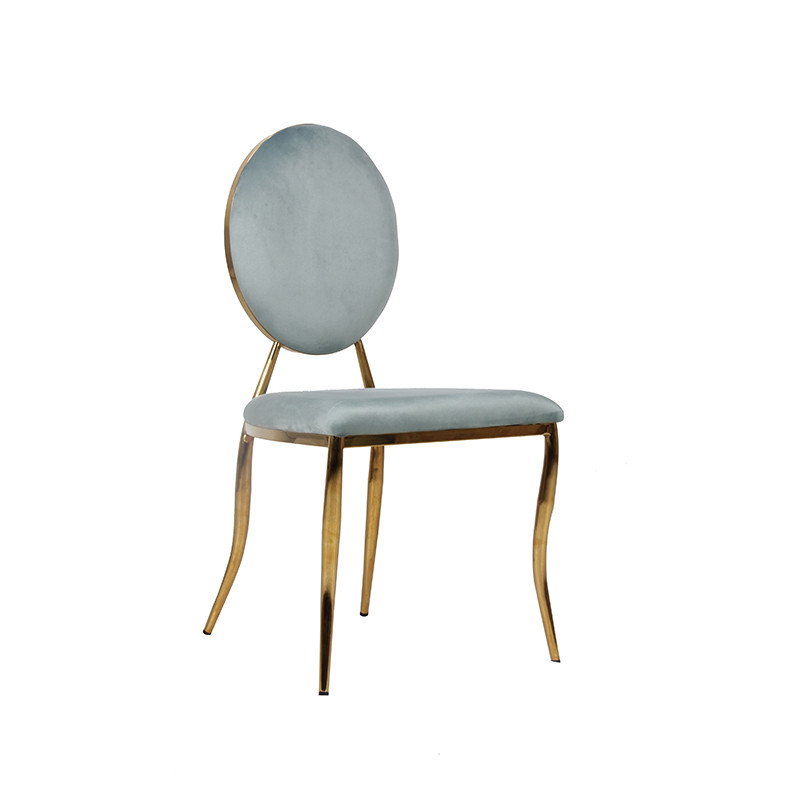 Wholesale Indoor Furniture Stainless Steel Frame Velvet Dinning Chair