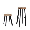 Commercial Chair Stool Metal Frame Wooden Seat Restaurant Dinning Stool For Wholesale
