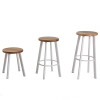 Commercial Chair Stool Metal Frame Wooden Seat Restaurant Dinning Stool For Wholesale