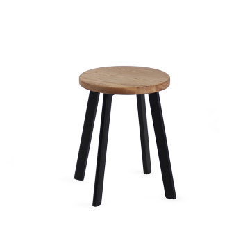 Commercial Chair Stool Metal Frame Wooden Seat Restaurant Dinning Stool For Wholesale