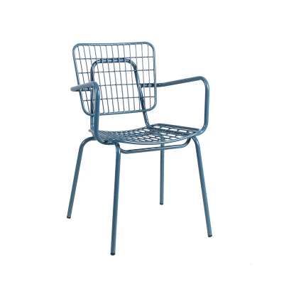 Metal Wire Chair For Wholesale Restaurant Dinning Furniture Supplier Metal Armchair
