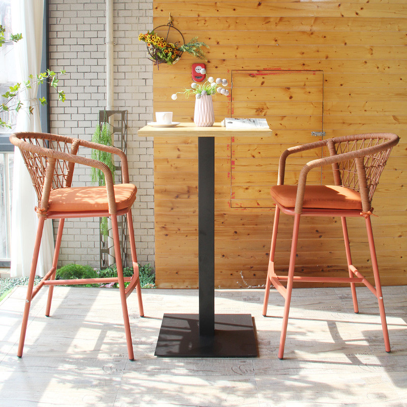 Restaurant wooden Bar Chair Set