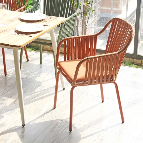 Wholesale High-Quality Aluminum Frame Rope Weaving Chairs Perfect Outdoor Seating Solution