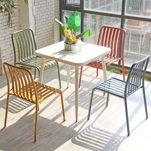 Wholesale Metal Dining Chair Restaurant Furntiure Supplier Modern Design Aluminum Chair