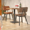 Wholesale Leather Dining Chairs Metal Frame Commercial Dinning Room Furniture Upholstered Chair
