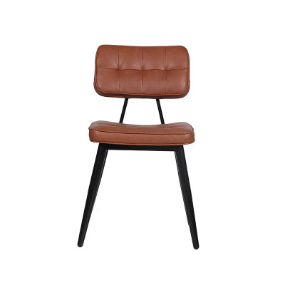 Wholesale Leather Dining Chairs Metal Frame Commercial Dinning Room Furniture Upholstered Chair