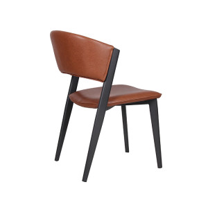 Commercial Dining PU Leather Chairs Restaurant Chair Supplier Leather Dining Chair For Wholesale