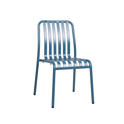 Metal Dining Chair Coffee Shop Furntiure Supplier Modern Design Aluminum Chair