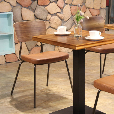 Customized Chair Dining Furniture Cafe Shop Leather Dining Chair Restaurant Furniture