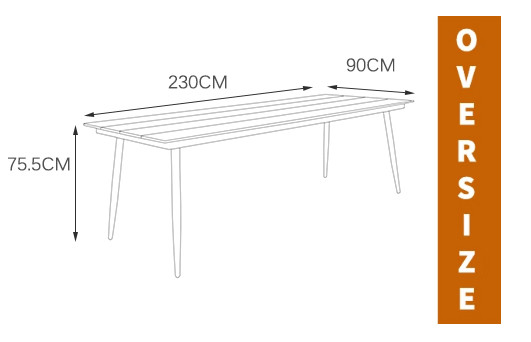 Long Dining table
