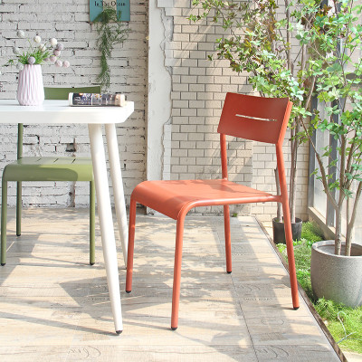 Commercial Outdoor Dinning Furniture Metal Chair For Restaurant Terrace And Coffee Shop Garden Chair