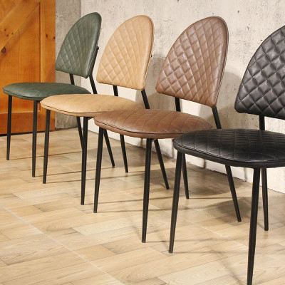 Wholesale Vintage Faux Leather Chair For Indoor Commercial Restaurant Dinning Chair