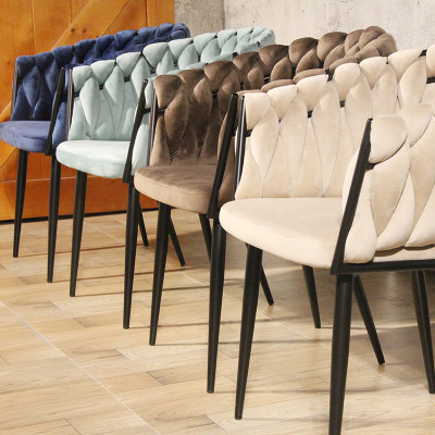 Wholesale Indoor Furniture Leisure Thick Rope Dining Chairs Customizable for Restaurants