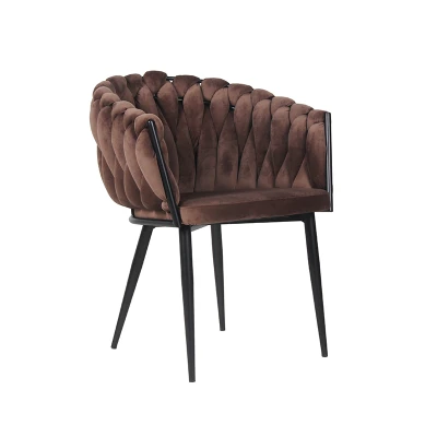Wholesale Indoor Furniture Leisure Thick Rope Dining Chairs Customizable for Restaurants