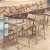 Outside Bar Chair Rope Design Patio Furntiure For Coffee Shop And Restaurant Dinning Use