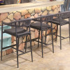 Outside Bar Chair Rope Design Patio Furntiure For Coffee Shop And Restaurant Dinning Use