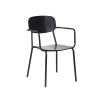 Restaurant Metal Dinning Chair Stackable Armchair For Coffee Shop Aluminum Chair