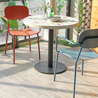 Outdoor Terrace Furniture Set Restaurant Garden Table And Chair For Wholesale Dinning Furntiure Set