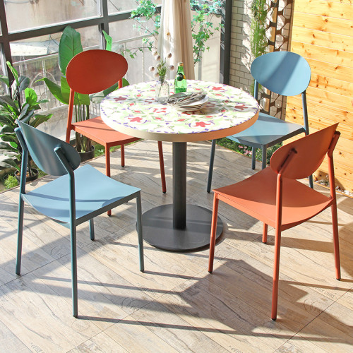 Outdoor Terrace Furniture Set Restaurant Garden Table And Chair For Wholesale Dinning Furntiure Set