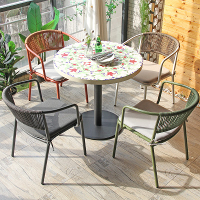 Wholesale Metal Chair And Coffee Table Set Garden Lesiure Dinning Furniture