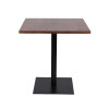 Coffee Shop And Restaurant Dinning Table Metal Base Wooden Table Top Indoor Restaurant Tables