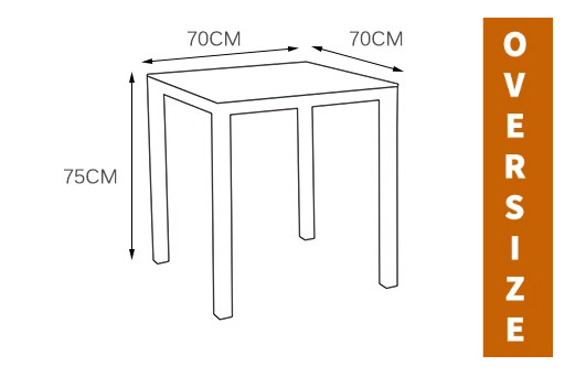 Metal round table
