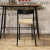 Commercial Indoor Restaruant Bar Chair Metal Frame Rattan High Chairs Bar Furniture