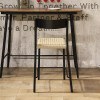 Commercial Indoor Restaruant Bar Chair Metal Frame Rattan High Chairs Bar Furniture