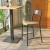 Commercial Indoor Restaruant Bar Chair Metal Frame Rattan High Chairs Bar Furniture