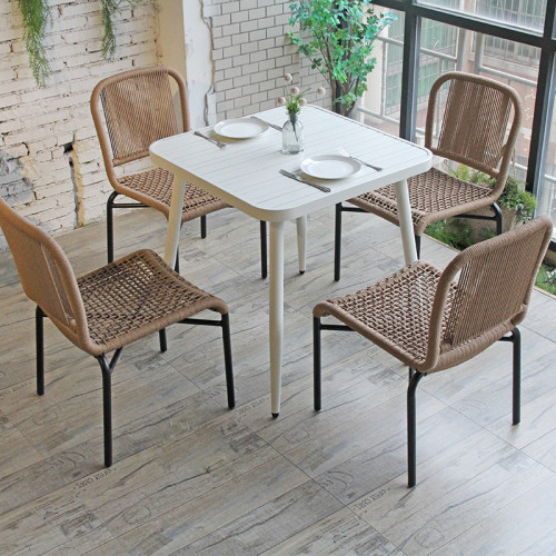 Custom Indoor Rope Chairs for Coffee Shops: Commercial Restaurant Dining Furniture Supplier