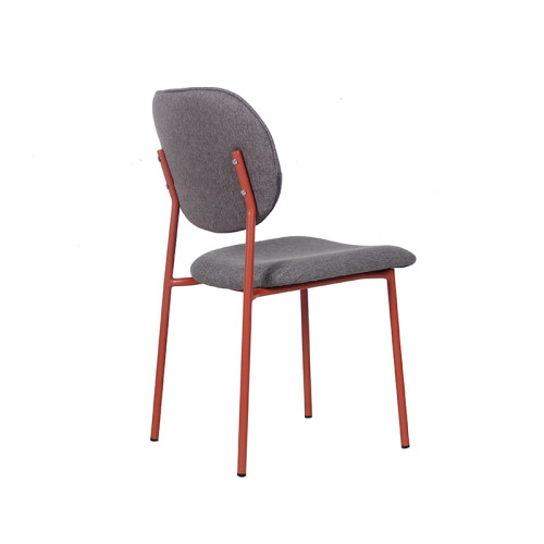 Commercial Indoor Dinning Chair Furniture Restaurant And Coffee Shop Chair Metal Frame Farbic Seat