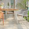 Commercial dinning furniture for outdoor restaurant and garden rope chair for wholesale