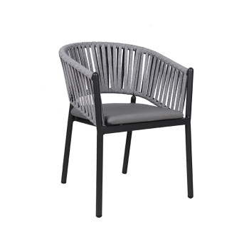 Commercial dinning furniture for outdoor restaurant and garden rope chair for wholesale