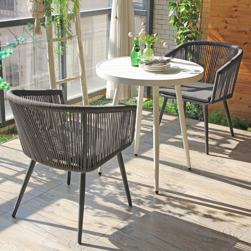 Balcony Rope Chair Outdoor Furniture Restaurant Outside Dinning Chairs For Wholesale