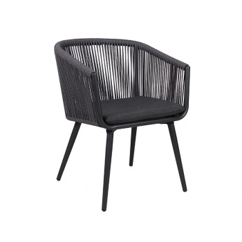 Balcony Rope Chair Outdoor Furniture Restaurant Outside Dinning Chairs For Wholesale