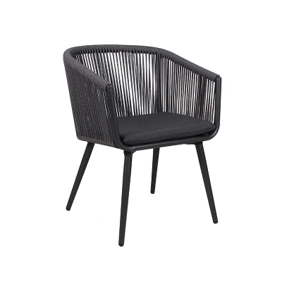 Balcony Rope Chair Outdoor Furniture Restaurant Outside Dinning Chairs For Wholesale