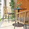 Outdoor Comfortale Wicker Chair Pe Material Coffee Shop Terrace Chair Furniture