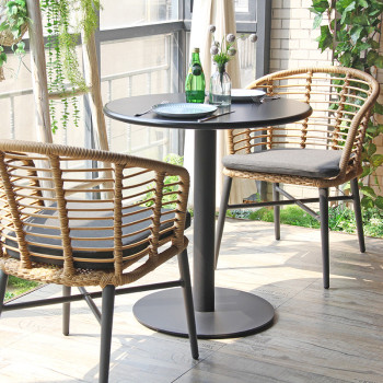 Outdoor Comfortale Wicker Chair Pe Material Coffee Shop Terrace Chair Furniture