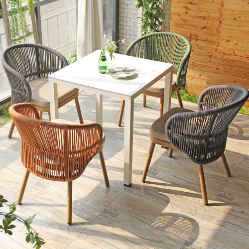 Rope Weaving Chair Garden Furniture Modern Design Wholesale Garden Furniture Terrace Chairs