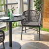 Outdoor Restaurant Dinning Furniture Rattan Rope Chair Commercial Furniture Suppliers