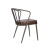 CDG Indoor Restaurant Furniture Metal Dinning Chair Pu Seat Retro Design Commercial Dinning Chair