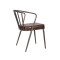 CDG Indoor Restaurant Furniture Metal Dinning Chair Pu Seat Retro Design Commercial Dinning Chair
