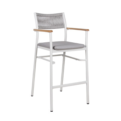 CDG Furniture High Bar Stool Outdoor Furniture Rope Chair For Bistro Commercial Bar Chair