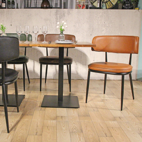 Heavy Indoor Dining Chair Restaurant Furniture Suppliers CDG Furniture Leather Chairs