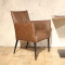 Custom Vintage Indoor Furniture Leather Dining Chairs for Commercial Spaces